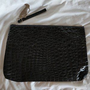Giuseppi Zanotti Black Patent Clutch Makeup Bag